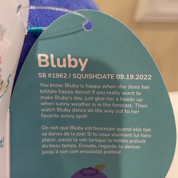 NWT 8” Bluby the Blueberry 🫐 Squishmallow - Picture 5 of 5